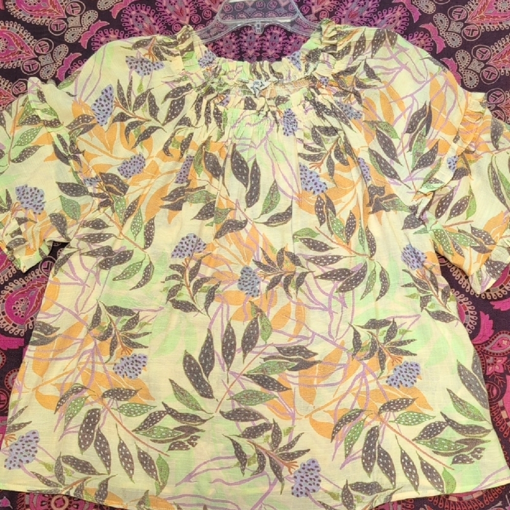 Nanette Lepore Multicolor Floral Blouse